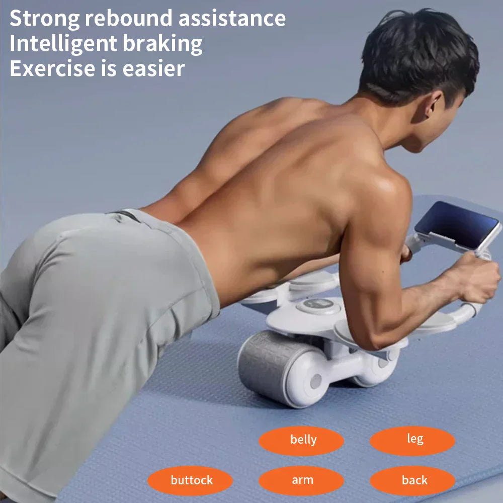 Elbow Support Abdominal Wheel Ab Roller With Timer