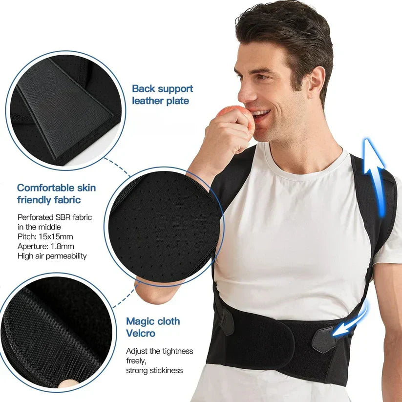 Adjustable Back Support Posture Corrector for Women and Men