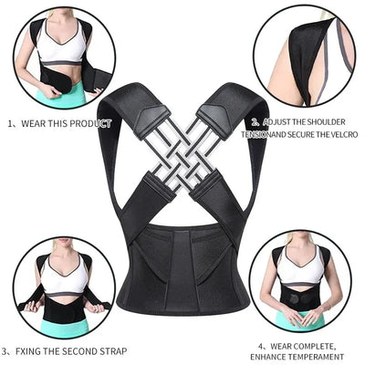 Adjustable Back Support Posture Corrector for Women and Men