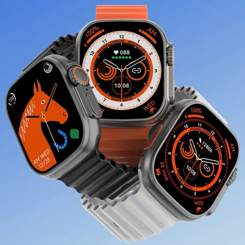 WATERPROOF ULTRA SMART WATCH WITH 7 STRAPS & 2.1 INCH FULL HD SCREEN