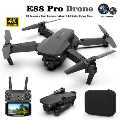 New Quadcopter E88 Pro WIFI FPV Drone With Wide Angle HD 4K Camera Height Hold RC Foldable Quadcopter Drone