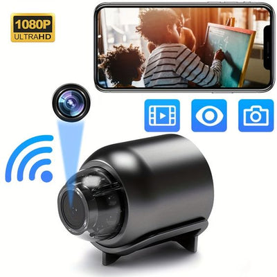 1080P HD Mini WiFi Camera for Home Office Included Sound Detector and Night Vision